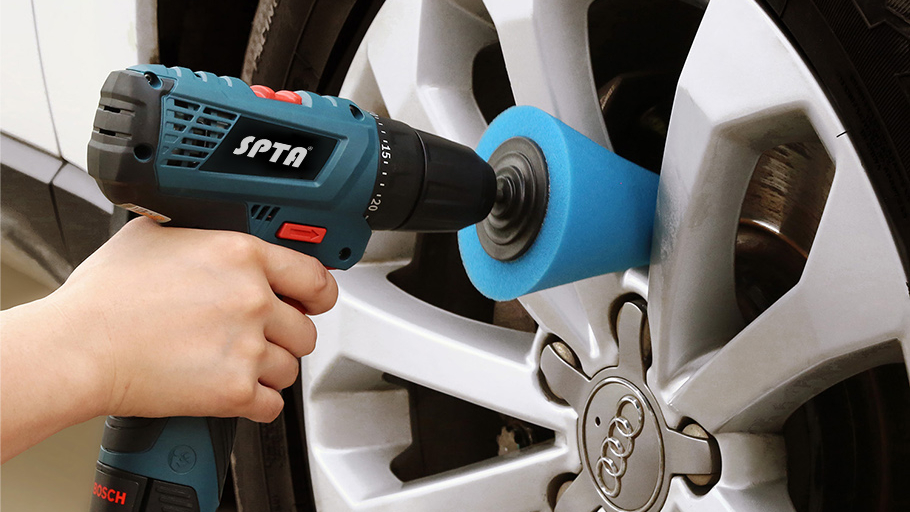 SPTA Auto Wheel Polishing Sponge Used for Electric Drill 3inch/ 4inch Burnishing Ball Polishing Cone Car Hub Buffing Sponge SPTA Auto Wheel Polishing Sponge Used for Electric Drill 3inch/ 4inch Burnishing Ball Polishing Cone Car Hub Buffing Sponge