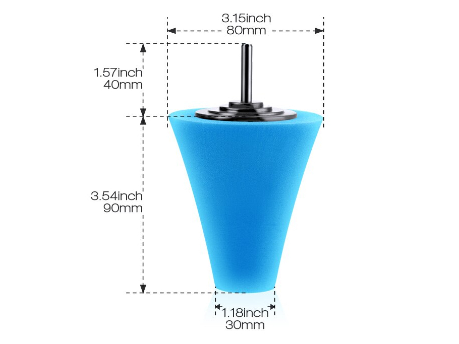 SPTA Auto Wheel Polishing Sponge Used for Electric Drill 3inch/ 4inch Burnishing Ball Polishing Cone Car Hub Buffing Sponge SPTA Auto Wheel Polishing Sponge Used for Electric Drill 3inch/ 4inch Burnishing Ball Polishing Cone Car Hub Buffing Sponge